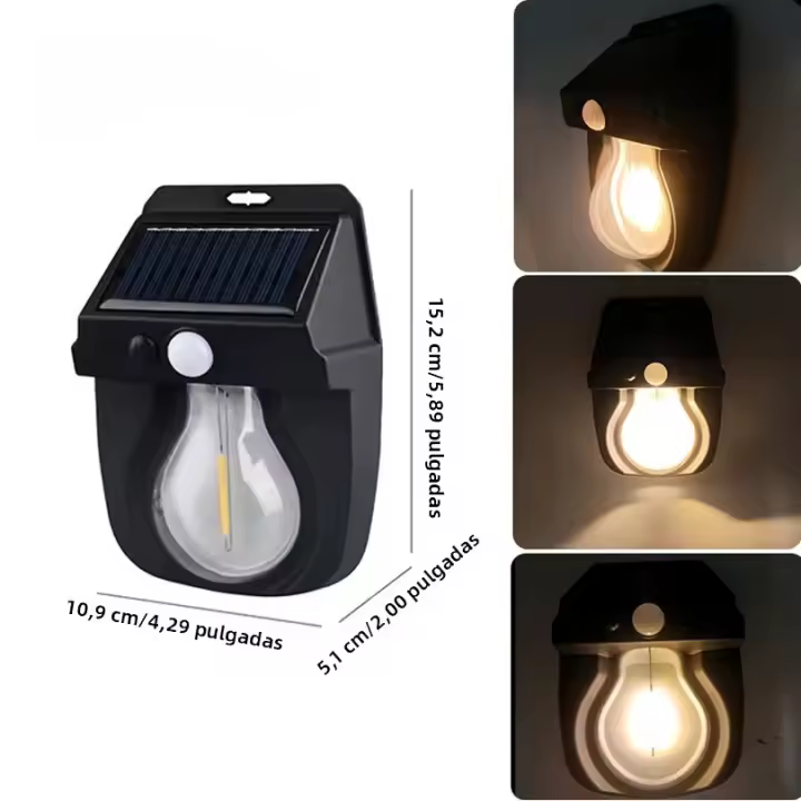 Lámpara Solar Exterior Paweinuo 760LED Con Sensor De Movimiento 3 Modos IP67 Impermeable Luz De Calle Solar 18650 Para Jardín Y Exterior - 1