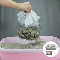 10pcs Filtros De Heces De Gato Reutilizables Con Red De Filtro Para Caja De Arena Higiénica Y Limpiadora Para Mascotas - details 3
