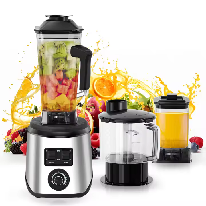 PORCHEDDU 9500W exprimidor Smoothie Maker 0,5/1,5/2.5L 3 contenedor del procesador de comida para la fruta de la nuez del hielo - 1