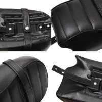 Almohadilla De Asiento Para Pasajero Trasero De Motocicleta Negra Para Harley Sportster Iron 883 XL883N 2016-2020 Cubierta De Cuero Sintético Con Espuma Suave - details 3