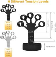 Fortalecimiento de Dedós de 3 piezas, ajustable, para entrenamiento de fuerza, de 6,6 to 21 Libras, entrenador de agarre, entrenador de agarre para entrenamiento de resistencia - details 0