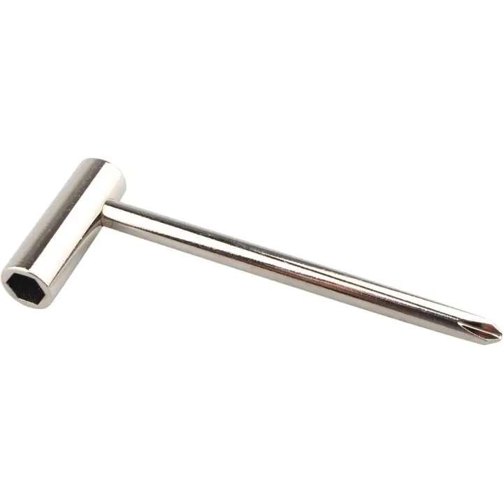 Guitar Truss Rod Wrench/Luthier Screwdriver for  Guitars, Silver - 1