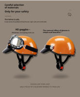 Casco Retro Para Motocicleta Medio Seguridad Para Hombres Y Mujeres Adecuado Para Todas Las Estaciones Ciclismo De Calle Estilo De Moda - details 4