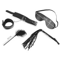 Bondage Kit with Handcuffs, Whip, Gag - 12-Pieces - details 1