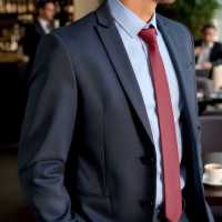 Ociodual OcioDual Corbata Burdeos Hombre, Corbatas de Hombre Modernas, Corbata Elegante Patrón Diagonal para Traje de Boda, Negocios, Celebraciones, Eventos, Fiestas, Gravatas Hommes, Corbatas Estrechas - details 4