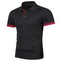 Camisa Polo Para Hombre Verano Manga Corta Ligera Con Cuello Redondo Estilo Callejero Transpirable Top Sólido De Negocios Básico - details 10