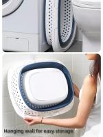 Cesta De Ropa De Plástico Plegable Gran Tamaño Para Baño Cesta De Almacenamiento Para Ropa Sucia De Hogar Con Pop up - details 4