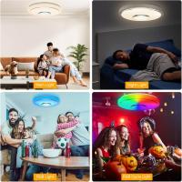 Plafón LED Regulable 48W. Luz de techo RGB de 10,23 pulgadas/12,99 pulgadas con altavoz Bluetooth Luz de techo LED RGB con control remoto y control de aplicación para baño, sala de estar y dormitorio - details 3
