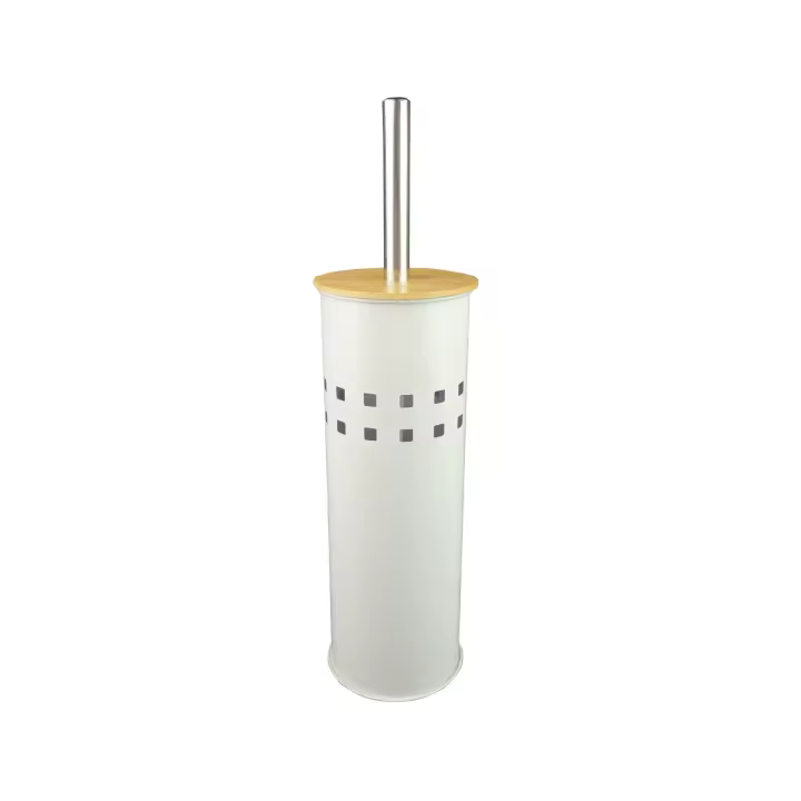 Escobilla de baño con contenedor de Maple y tapa de Bambú - 1
