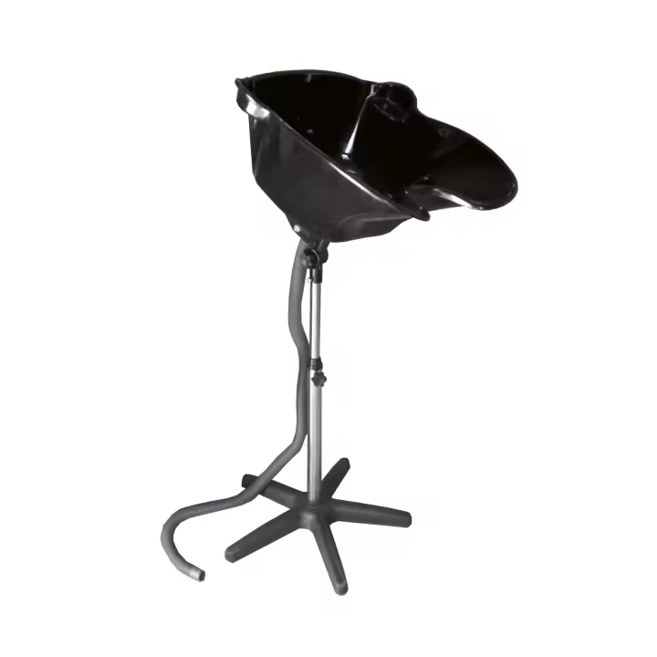 LAVACABEZAS PORTATIL CON PIE Y DESAGÜE : Color - Negro (marca: Eurostil) - 1
