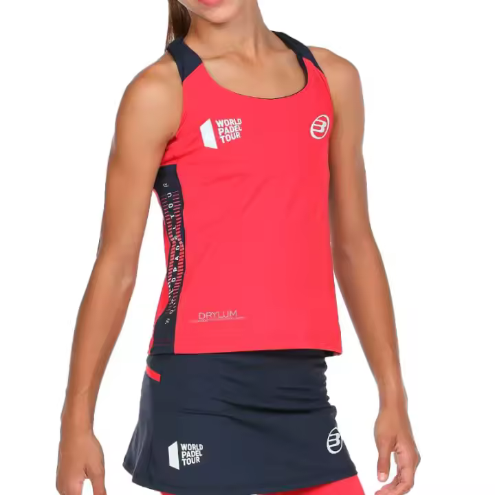 Camiseta Bullpadel WPT Ravolta Carmesi Fluor Junior - 1