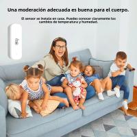 Sensor Inteligente De Temperatura Y Humedad WiFi Control Remoto Por App Compatible Con Alexa Y Google Home Para Interior - details 5