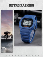 Reloj Digital Para Hombre SKMEI 1628 Estilo Militar Retro Deportivo Impermeable Con Pantalla LED Y Alarmas Resistente Al Choque - details 2