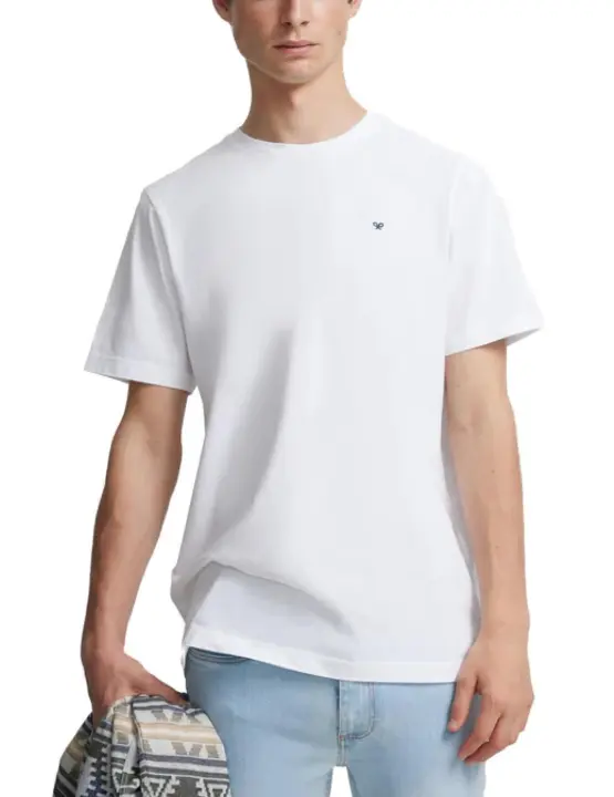 Camiseta Silbon minilogo blanco manga corta para hombre - 1