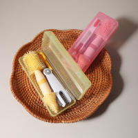 Juego De Limpieza Para Botella De Bebé 4 En 1 Con Cepillo De Silicona Para Chupete Y Taza Giratorio De 360 Grados Set Portátil Para Limpieza Completa - details 10