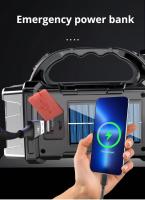 Linterna Portátil Potente Recargable USB Con Luz LED Solar Y COB Para Trabajo 4 Niveles De Iluminación Lámpara De Camping Y Teléfono Móvil - details 9