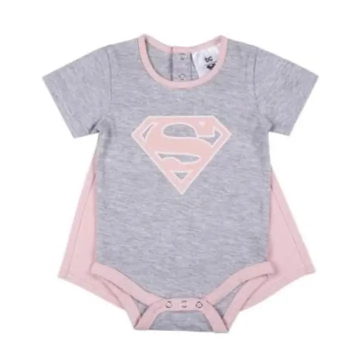 CERDÁ LIFE'S LITTLE MOMENTS - Pack Regalo Baby Superhero Girls Dc Comics 4 Piezas - Conjuntos Niña y Bebés - 1