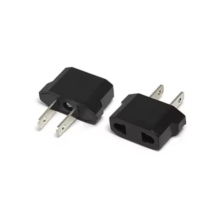Actecom 2x Adaptador Conversor Enchufe Clavija Europeo EU Europa a Americano US USA EEUU Mexico China - 1
