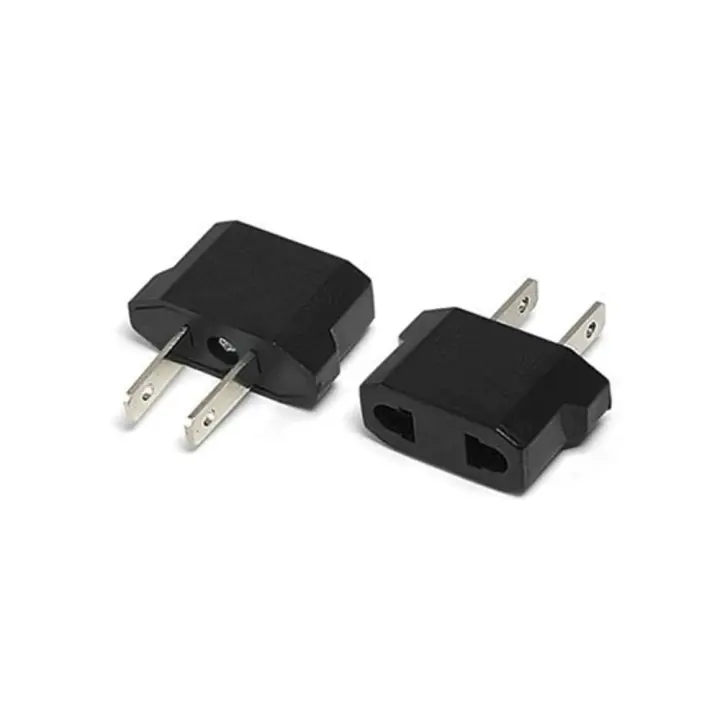 Actecom 2x Adaptador Conversor Enchufe Clavija Europeo EU Europa a Americano US USA EEUU Mexico China - 1