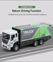 Juguete Educativo Para Niños Camión De Contenedores De Aleación De Zinc Con Puertas Abiertas Y Luz Sonido Vehículo De Transporte Maqueta De Coche a Escala 1:32 Verde Azul - details 11