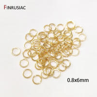 Anillos Saltarines De Oro Plateado 18K Real Para Fabricación De Joyas DIY 50-100 Pcs Por Bolsa Conectores De Anillos Partidos Accesorios De Venta - details 12