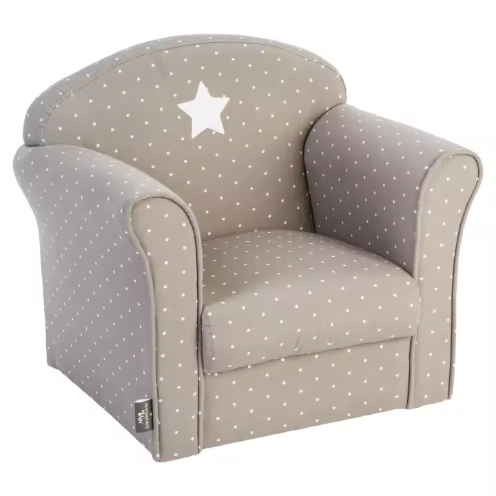 Sillón Infantil Atmosphera Gris Topo con Estampados - 49 X 35,2 X 44 Cm - 1