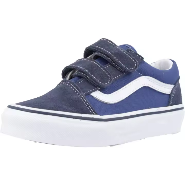 Zapatillas Niño Marca Vans Modelo Old Skool V Color Azul - 1