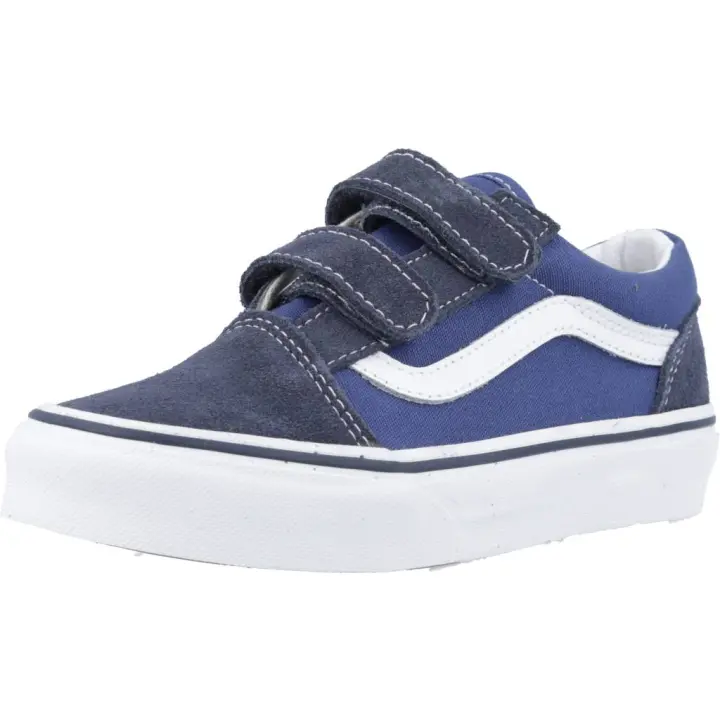 Zapatillas Niño Marca Vans Modelo Old Skool V Color Azul - 1