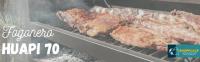 Parrilla Barbacoa de Carbon Grill Fogonero Asado Huapi 70 Desarmable Desmontable Rectangular Uso Exterior. Color Gris Oscuro. Medidas 40x80x58 cm - details 0