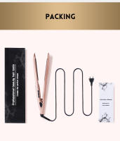 Plancha de pelo 2 en 1 para el cuidado del cabello, plancha de pelo y rizador con pantalla LCD, temperatura, rizos y rotación de temperatura ajustable (140-230 ℃), doble voltaje - details 7