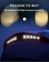 Casco De Motocicleta Con Luces LED Recargables Para Hombres Y Mujeres Casco Universal Para Moped Y Scooter Eléctrico Cuatro Estaciones Medio Casco ABS Peso 950g - details 2