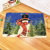 1Pc Almohadilla De Comedor De Lino Con Estampado De Navidad Para 2024 Tapete Para Vajilla Y Taza De Cocina Y Sala De Estar Decoración De Hogar Y Hotel - details 0
