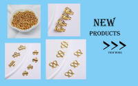 Protector De Cordones De Latón Enchapado En Oro 18K Conector En Forma De U Para Fabricación De Joyas Accesorios DIY - details 0