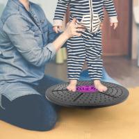 Balance Board, laberinto plástico púrpura balanceado tablas Yoga entrenamiento estabilidad disco fitness ejercicio para terapia física, entrenamiento de gimnasia - details 2