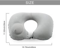 Almohada De Viaje Inflable En Forma De U Soporte Cervical Portátil Para Descanso Comfortable Almohada De Cola De Caballo Para Cervical - details 8