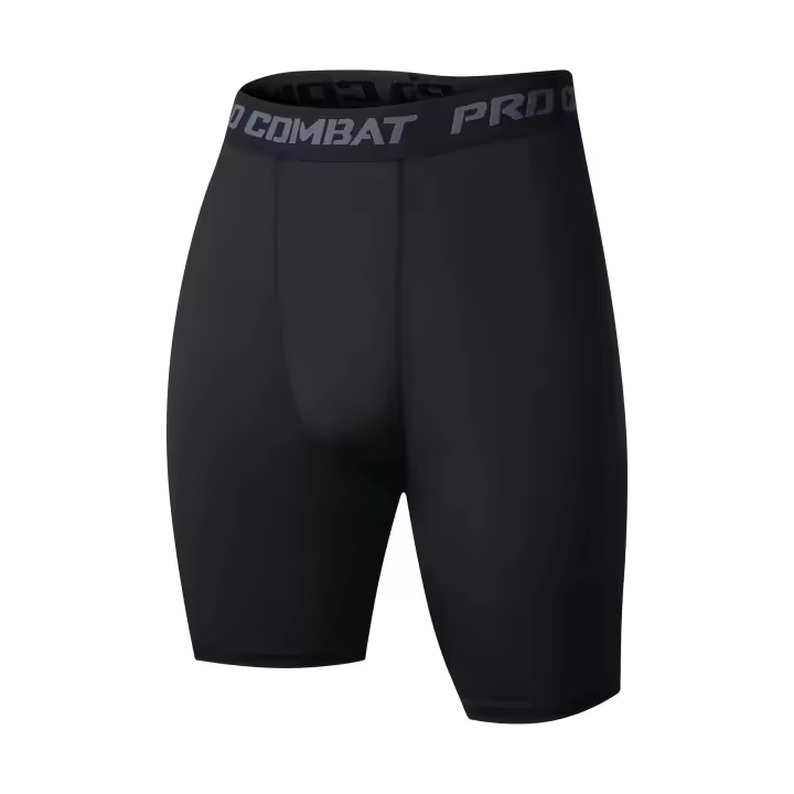 Pantalones De Fitness Para Hombres Verano Ejercicio Ajustados Elásticos Secado Rápido Shorts Deportivos Tight Para Baloncesto Y Fútbol - 1