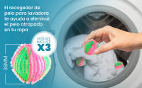 Removedor de pelo para mascotas, juego de rodillos quitapelos para perros y gatos + 3 bolas removedoras de pelo para lavadora, removedor de pelo para mascotas, cepillo removedor de pelo para mascotas, removedor de pelo para mascotas para mantener su hogar - details 3