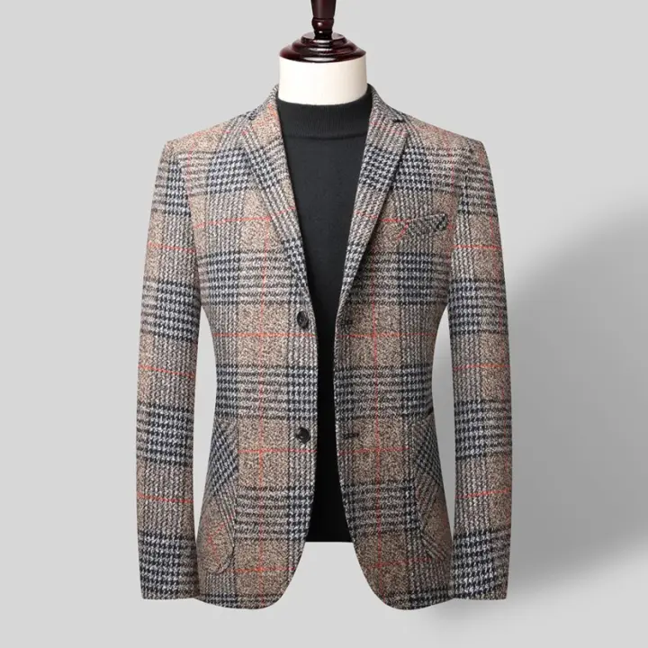 Chaqueta Occidental Slim Para Hombres Moda Nueva Casual Confortable Y Personalizada Ropa Hombre Elegante Cierre Simple Talla Regular Para Todas Las Estaciones - 1