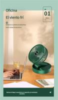 Ventilador pequeño, recargable, de larga duración, USB, telescópico, plegable, vertical, eléctrico, para exteriores, de pie - details 4