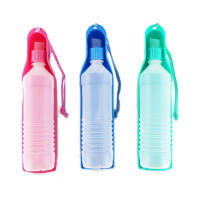 750ml Bebedero para Perro y Gatos Bebedero de Viaje para Mascota, 29cmx8cm, 3 Colores: Rojo, Azul y Verde - details 1
