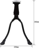 Soporte de bicicleta-Soporte de bicicleta de montaña de aleación de aluminio Soporte de montaje de pie de pierna doble Soporte de estacionamiento de bicicleta de carretera Doble pierna para 26 pulgadas o más - details 0