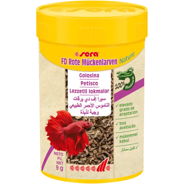 Sera FD Larvas rojas de mosquito Nature 100 ml (9g) - 1