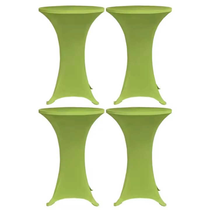 vidaXL 4x Fundas Elásticas Mesa 60cm Casa Hostelería Decoración Color Antracita,  Verde,  Blanco y mas - 1