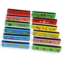 Harmonica De Madera Con 16 Orificios Juguete Educativo Para Niños Instrumento Musical Ligero Accesorios De Harmonicas - details 1