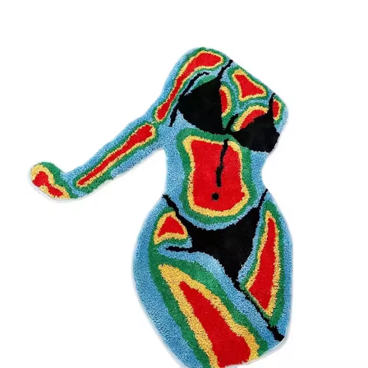 Alfombra Antideslizante Impermeable Y Antiarrugas Para Piso Con Diseño Irregular Adecuada Para Sala De Estar Y Dormitorio Material De Poliéster 100% - 1