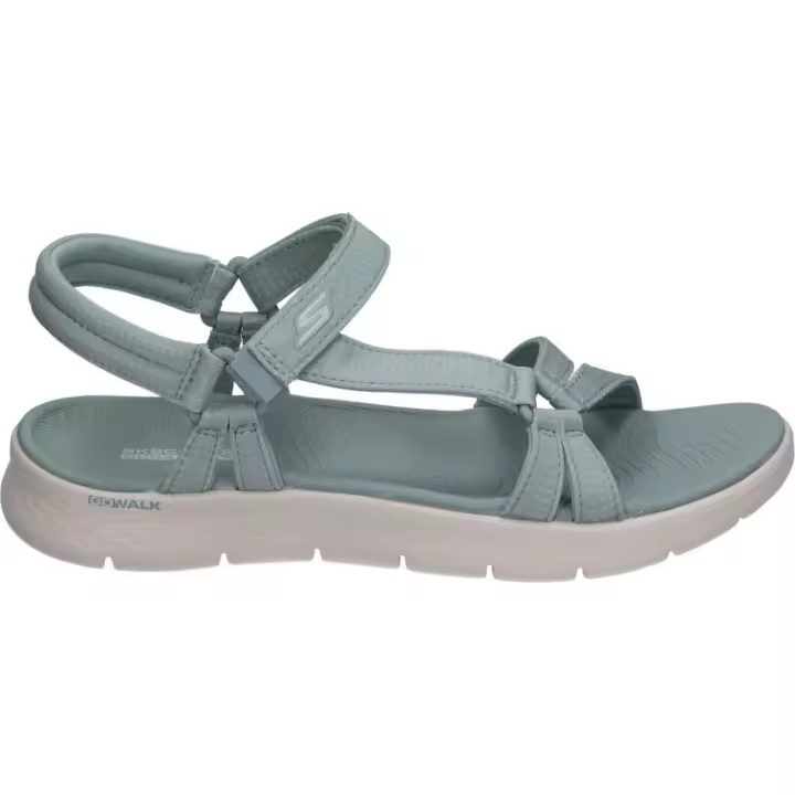 SKECHERS | Sandalia plana Skechers Go Walk Flex para Mujer – Sandalia Casual en Color Verde – Sandalia de Verano con Cierre de Velcro – Cómoda y Ligera – Modelo 141451-SAGE - 1