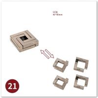 Juguete De Lógica Para Adultos Metálico De Aluminio 3D Juego De Desbloqueo De Cerraduras Laberinto Juguete De Resolución De Puzzles - details 7