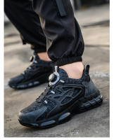 Zapatos De Seguridad Para Hombre Con Botón Giratorio Indestructibles Tamaño De Punta De Acero Antipinchazos Y Antideslizantes - details 17