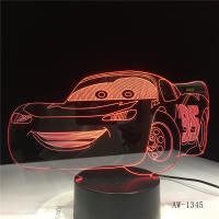 Lámpara De Noche LED En Forma De Coche Con Cambio De Color USB 7 Colores Decoración Para El Hogar Y Sueño Del Bebé Luz 3D Para Escritorio - details 0