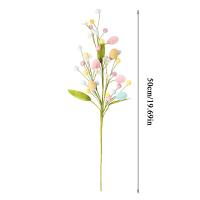 1Pc 50cm Árbol De Huevos De Pascua En Espuma Colorida Planta Artificial Para Decoración De Fiesta Y Hogar Disponible Para Vaso De Decoración - details 6